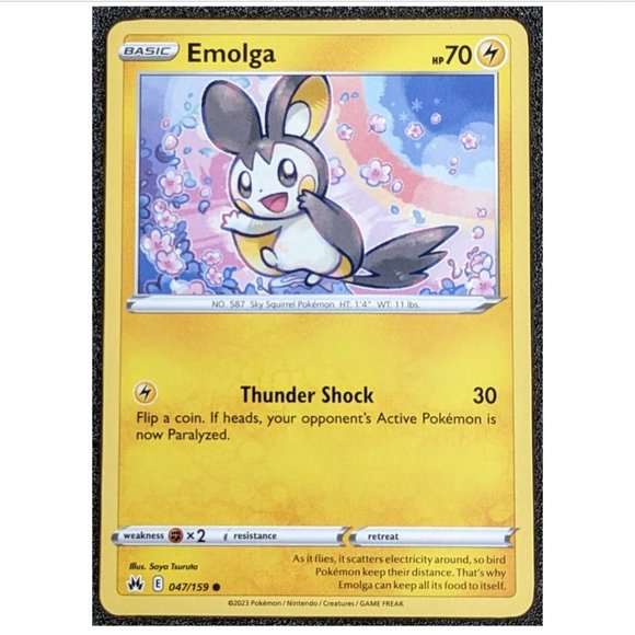 emolga pokemon card Pokemon TCG - Twilight Masquerade - #69 - Emolga Reverse Holo main image 0
